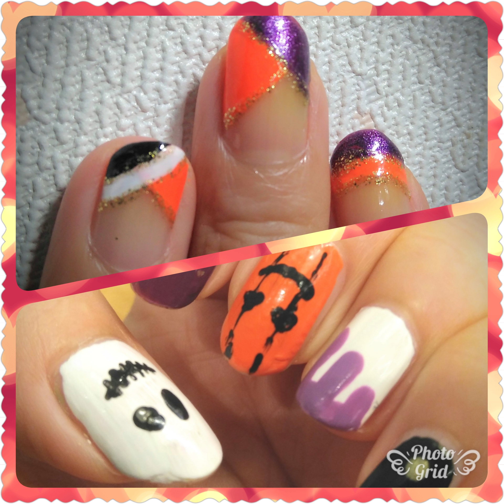 ハロウィンネイル 不器用luckの簡単セルフネイル